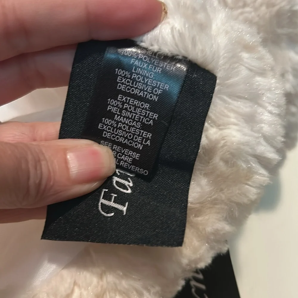 Jessica Howard Faux Fur Cropped Shrug Jacket Size 1X